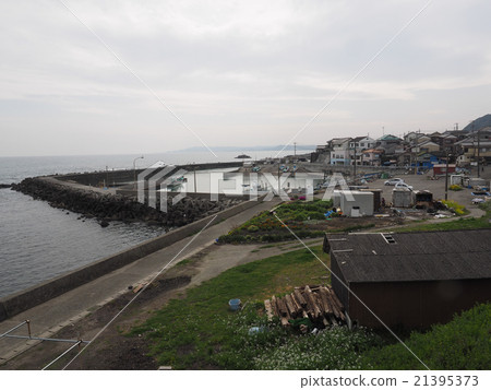 在千葉縣的和田普拉漁港 照片素材 圖片 圖庫
