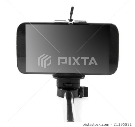 phone closeup with the selfie stick phone closeup with the selfie stick 21395851
