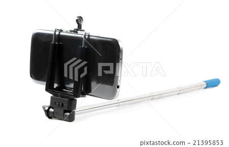 phone closeup with the selfie stick phone closeup with the selfie stick 21395853