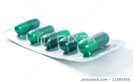 medicine pills on the white medicine pills on the white 21395856