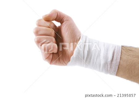 male hand with the bandage male hand with the bandage 21395857