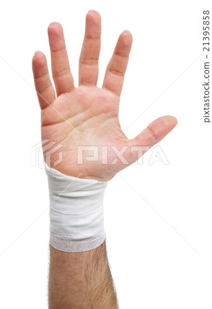 male hand with the bandage 21395858