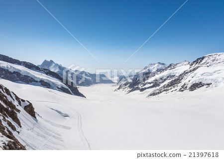 Aletsch Glacier, Jungfraujoch, Alps, Switzerland 21397618