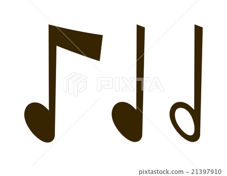 Vector gold icons set music note melody symbols 21397910