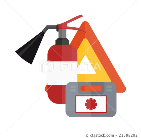 Car drive service elements concept with flat icons Car drive service elements concept with flat icons 21398292