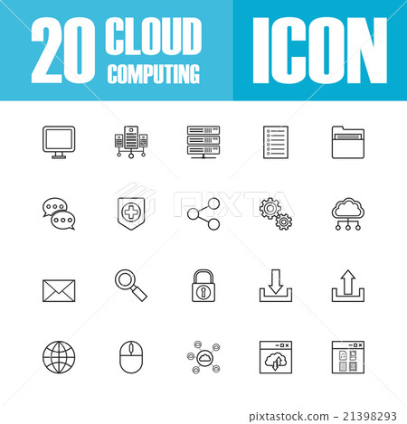 cloud outline icon 21398293