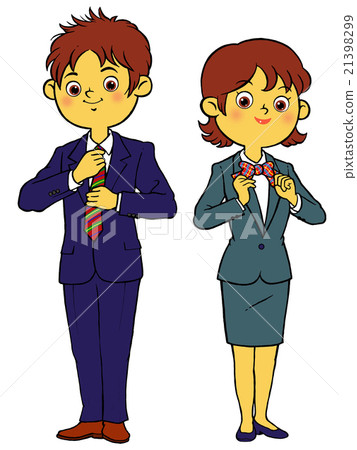 Stock Illustration: freshman, newcomer, new employee