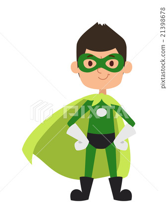 Illustration of super hero boy cartoon character Illustration of super hero boy cartoon character 21398678