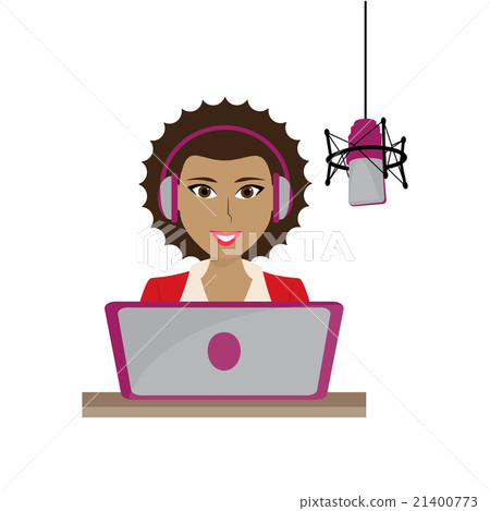 Female Disc Jockey radio station 21400773