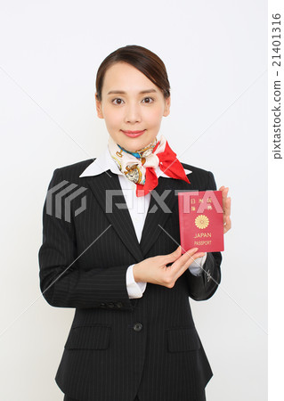 顯示護照的空中小姐 21401316