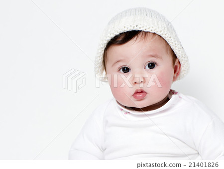 Little girl a on white background. Portrait Little girl a on white background. Portrait 21401826