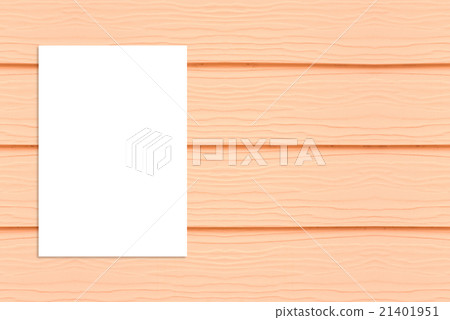 Blank folded paper poster hanging on wooden wall Blank folded paper poster hanging on wooden wall 21401951