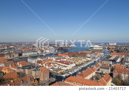 Copenhagen Skyline View from Vor Frelsers Kirke 21403717