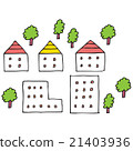 Town and tree 21403936