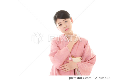 Shoulder painful kimono women Shoulder painful kimono women 21404628