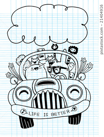 Hand drawn Monsters and cute alien friendly Hand drawn Monsters and cute alien friendly 21404916