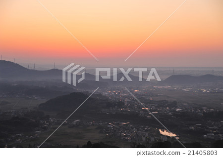 Oku Hamana湖春天的黎明 21405803