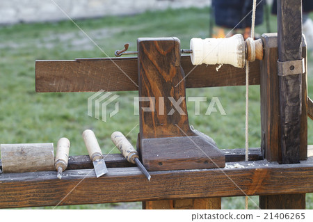 Historic Wood Turning Machine 21406265