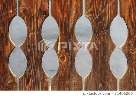 Vintage carved fence Vintage carved fence 21406266