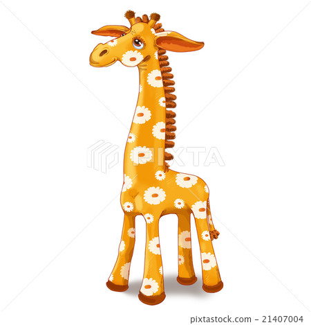 Toy giraffe with spots in the flower Toy giraffe with spots in the flower 21407004
