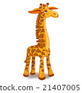 Toy giraffe on a white background. 21407005