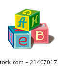 Cubes alphabet a set of children's toys. 21407017