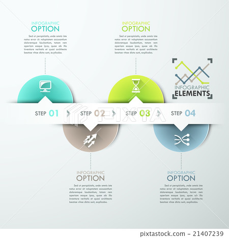 Modern Infographics Process Template 21407239