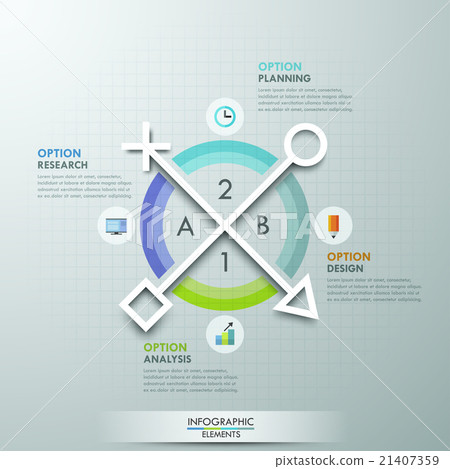 Modern infographics options banner. Modern infographics options banner. 21407359