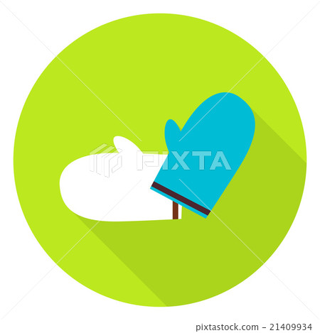 Garden Gloves Circle Icon Garden Gloves Circle Icon 21409934