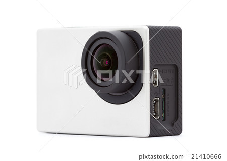 extreme sport camera on white background 21410666