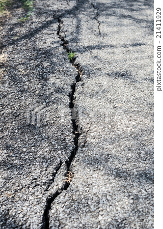 Crack of asphalt Crack of asphalt 21411929