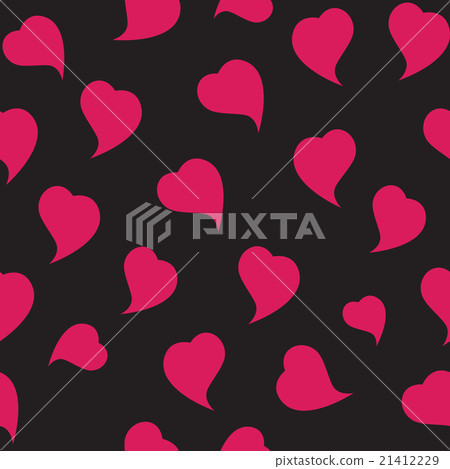 Happy Valentines Day Seamless Pattern Background - Stock Illustration ...