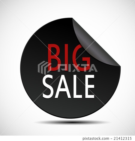 Circle Big Sale Label Vector Illustration Circle Big Sale Label Vector Illustration 21412315