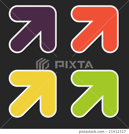 Abstract Vector Arrow Icon Template. Vector Abstract Vector Arrow Icon Template. Vector 21412317