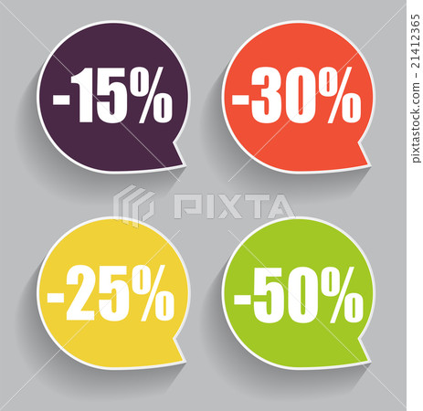 Speech Bubble Sale Label Vector Illustration Speech Bubble Sale Label Vector Illustration 21412365