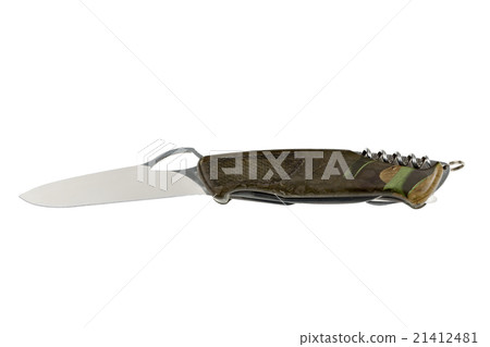 Multipurpose knife isolated on white 21412481