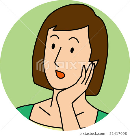 A woman in her twenties opening her mouth 21417098