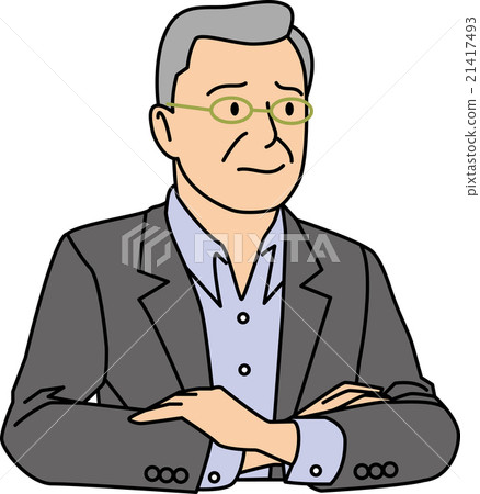 Puzzled 60s businessman Puzzled 60s businessman 21417493