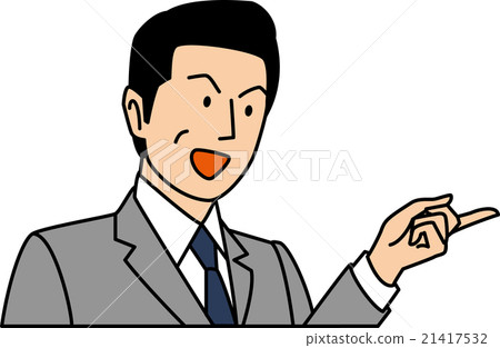 50's businessman explaining the point 21417532