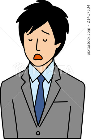 Businessman of twenties who is depressed Businessman of twenties who is depressed 21417534