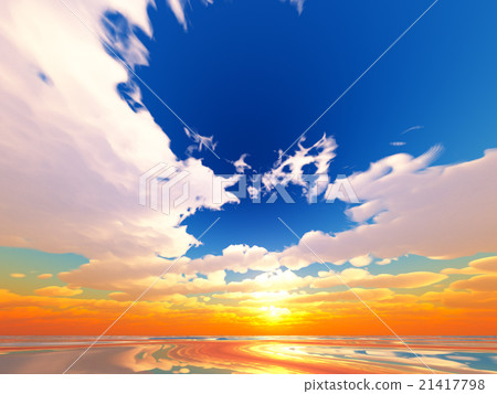 Wind and clouds with the sea 21417798