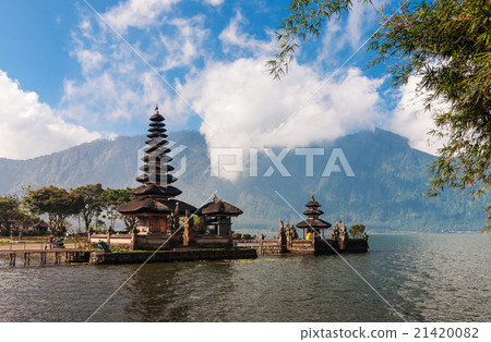 Pura Ulun Danu temple on a lake Bratan, Bali, 21420082