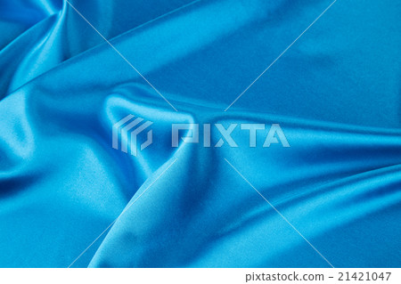 Blue silk drapery. 21421047