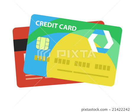 Credit card. Single flat icon on white background 21422242