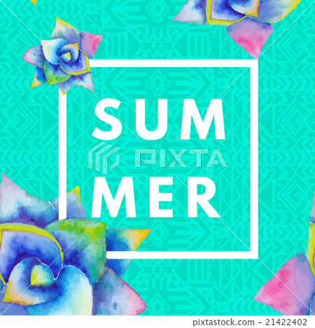 Summer hipster boho background 21422402