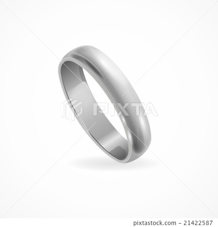 Shining Silver Ring. Vector Shining Silver Ring. Vector 21422587