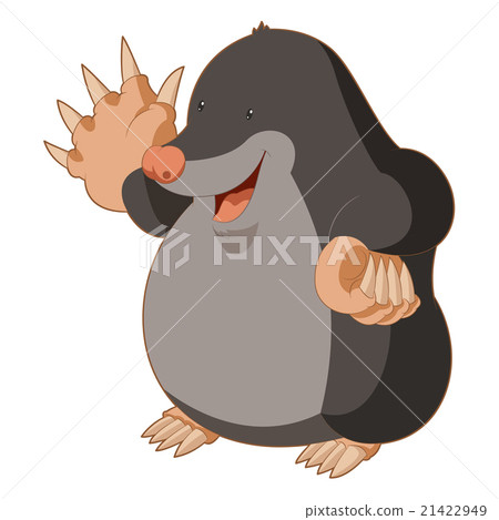 Cartoon smiling Mole Cartoon smiling Mole 21422949
