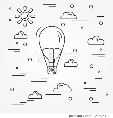 Air balloon. Vector. 21423129