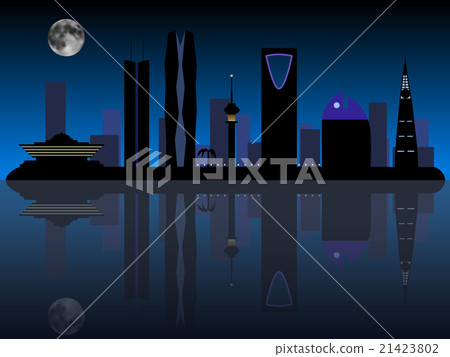 Riyadh Saudi Arabia skyline silhouette Riyadh Saudi Arabia skyline silhouette 21423802