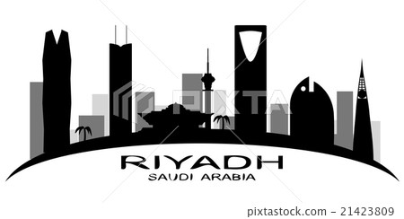 Riyadh Saudi Arabia skyline silhouette 21423809